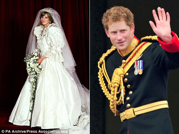 Gaun Pengantin Ikonik Putri Diana Jadi Hadiah Ulang Tahun Ke-30 Pangeran Harry